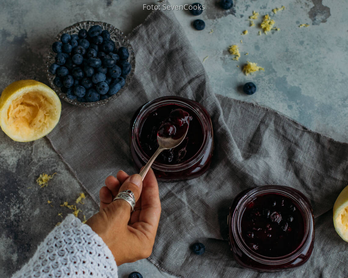 Veganes Rezept: Heidelbeerkompott