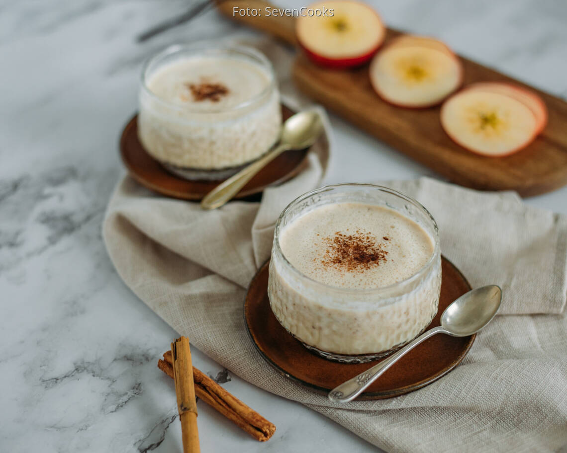 Veganes Rezept: Heißer Apfel-Mandel-Smoothie