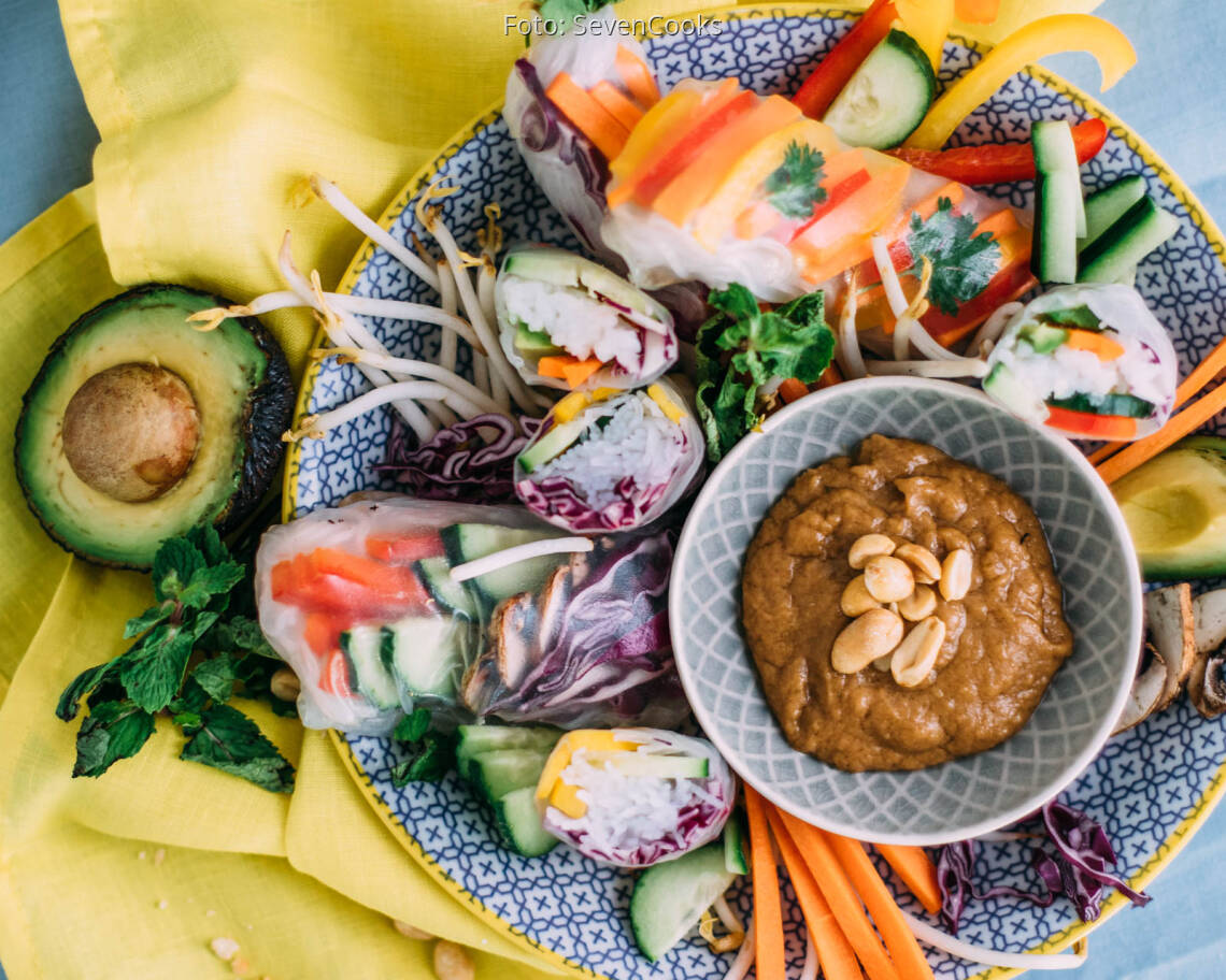 Veganes Rezept: Herzhafte Summerrolls