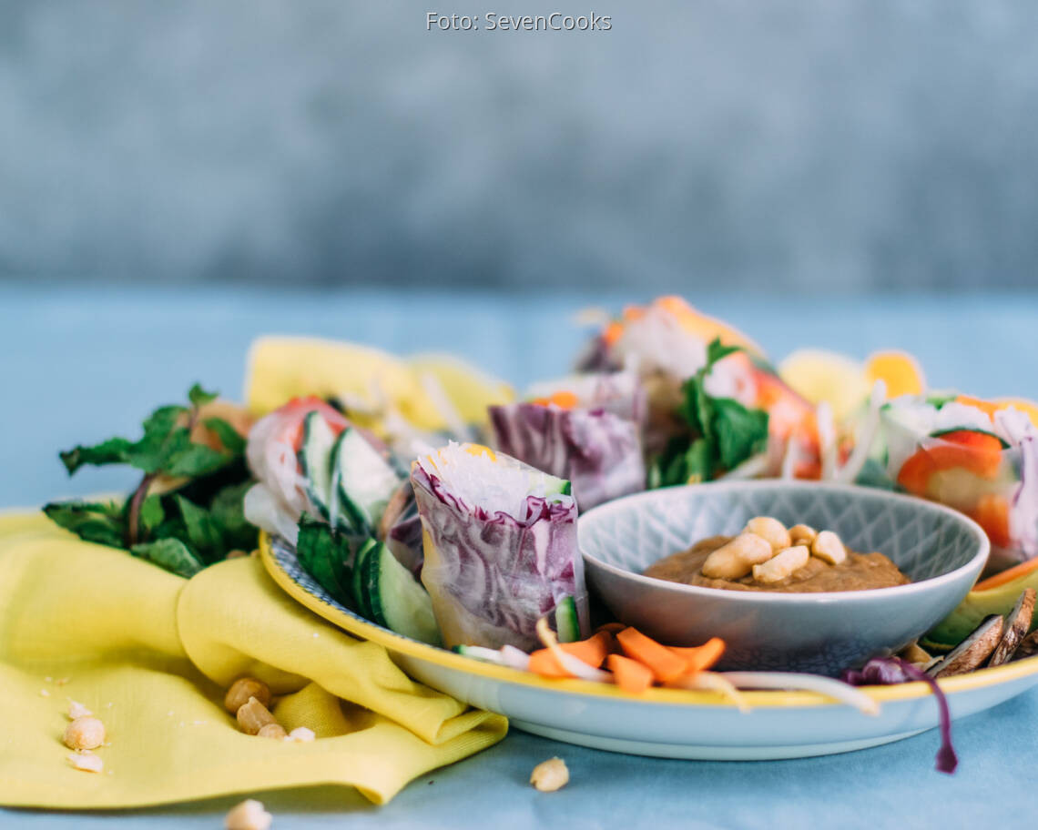 Veganes Rezept: Herzhafte Summerrolls