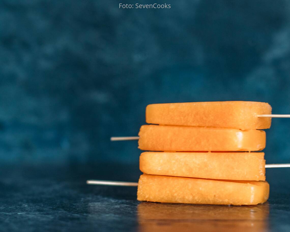 Veganes Rezept: Honigmelonen Popsicle 2