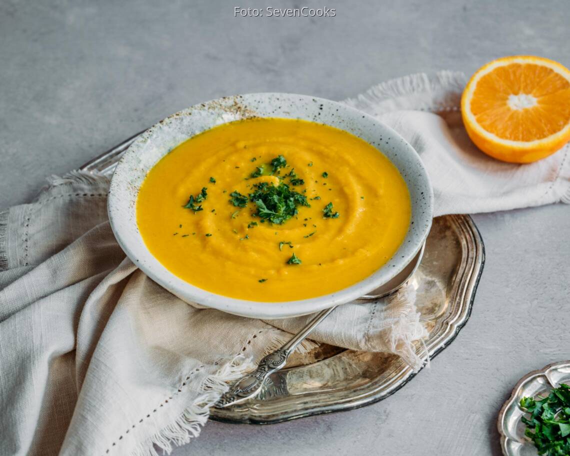 Veganes Rezept: Indische Kürbissuppe 1