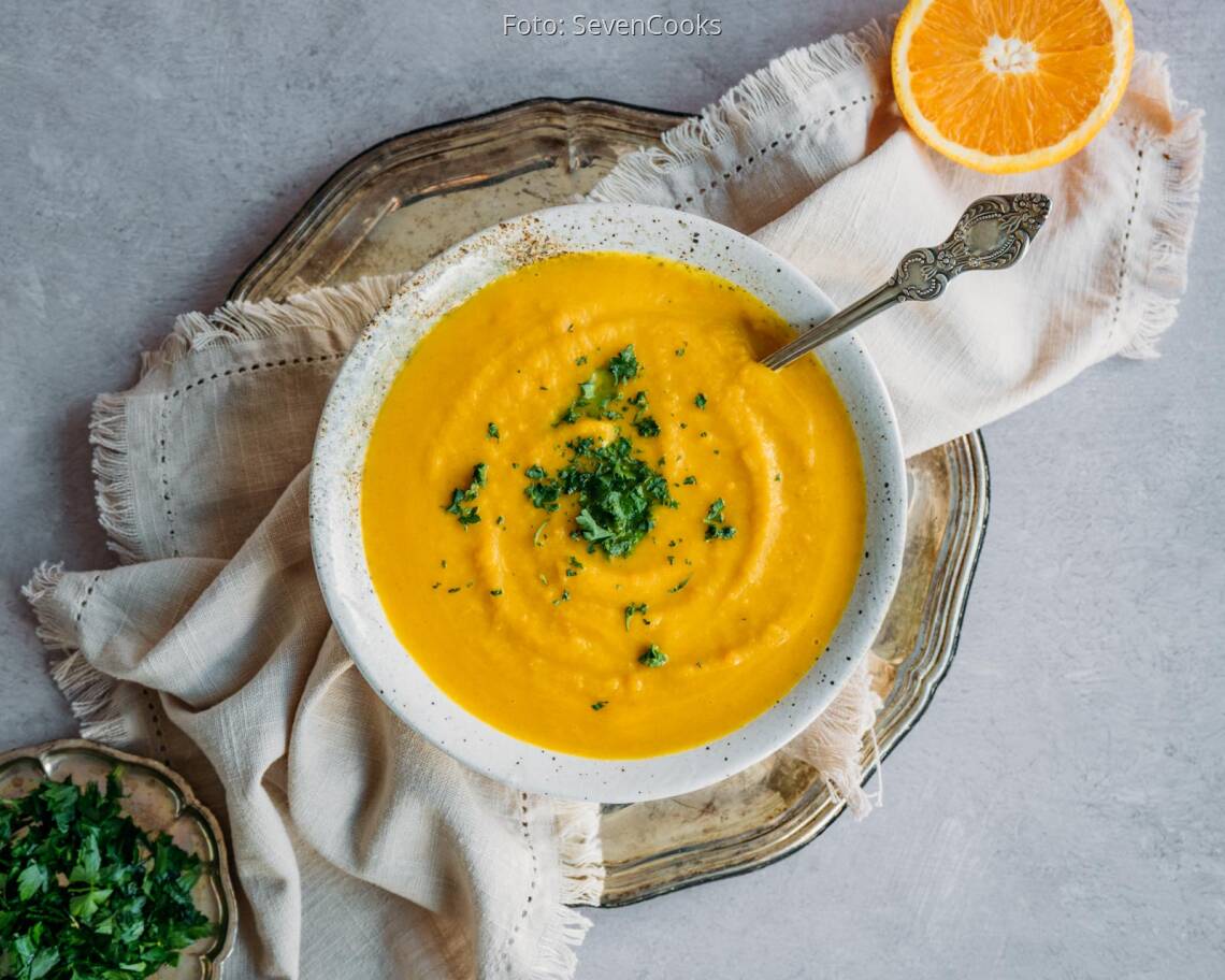Veganes Rezept: Indische Kürbissuppe 2