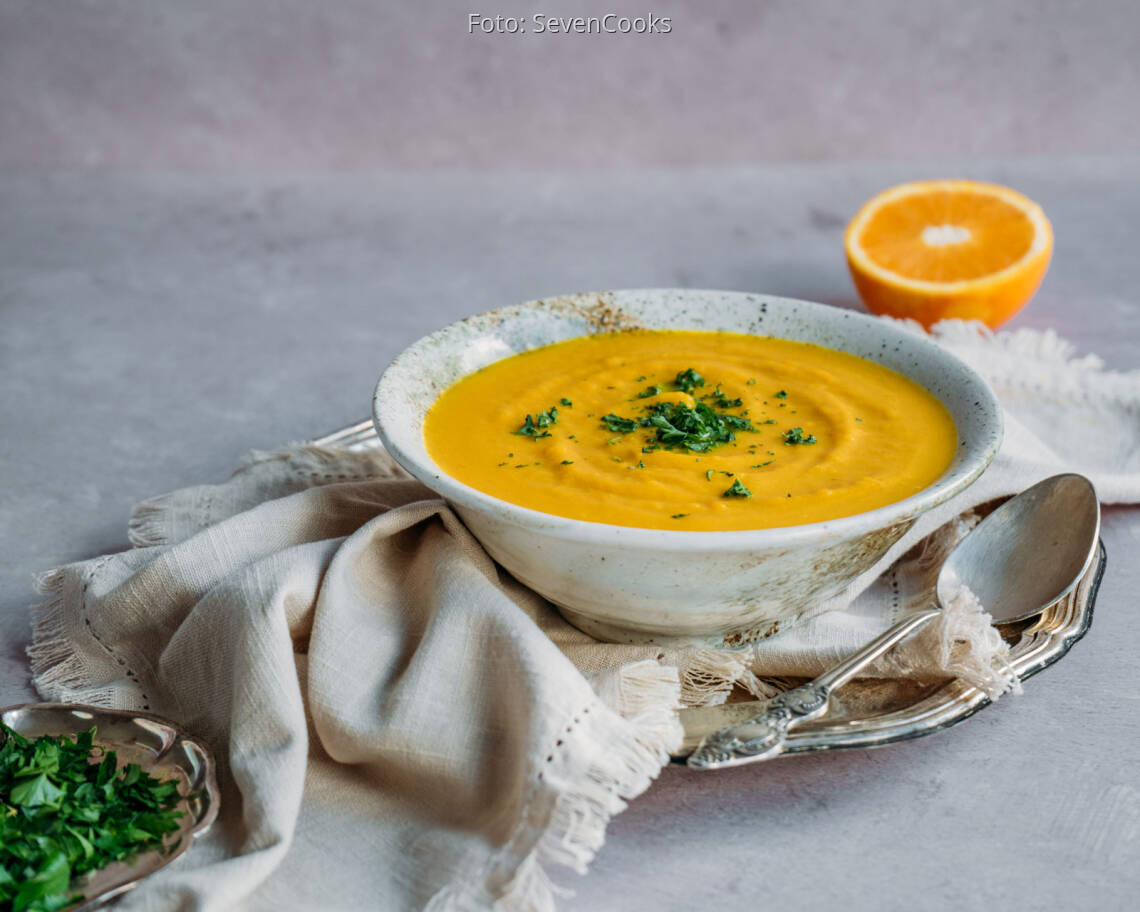 Veganes Rezept: Indische Kürbissuppe 3