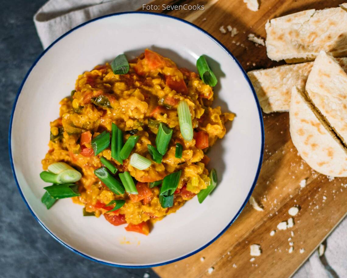 Veganes Rezept: Indischer Linseneintopf 2