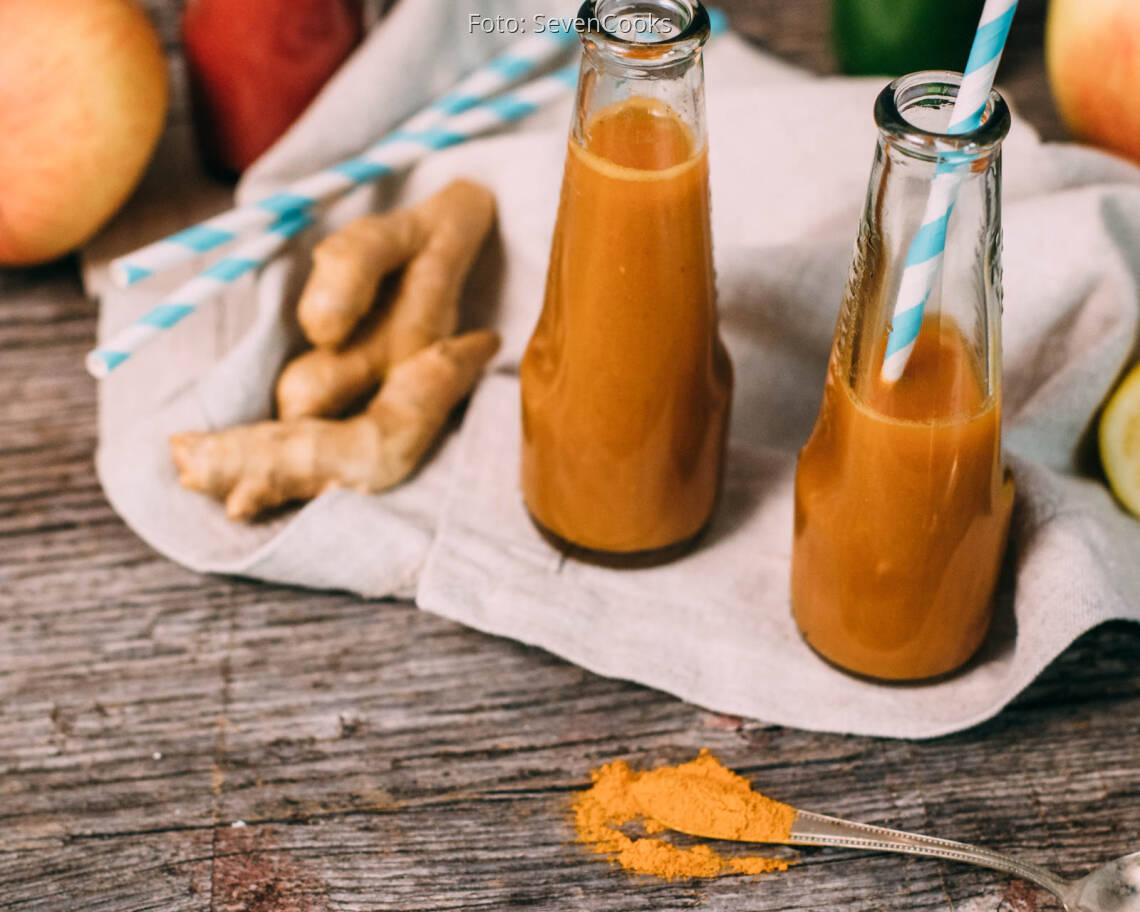 Veganes Rezept: Ingwer-Immunbooster mit Kurkuma_3