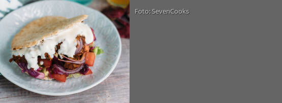 Rezeptbild für "Jackfruit Gyros"