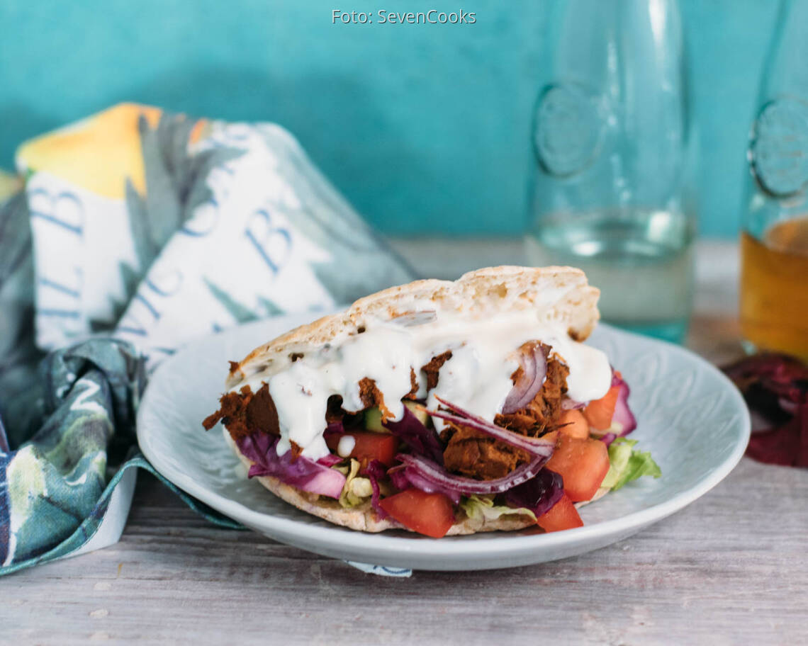 Veganes Rezept: Jackfruit Gyros_2