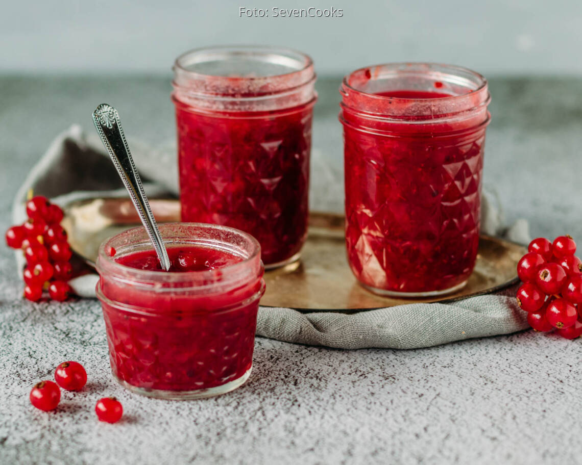 Veganes Rezept: Johannisbeerkonfitüre 1