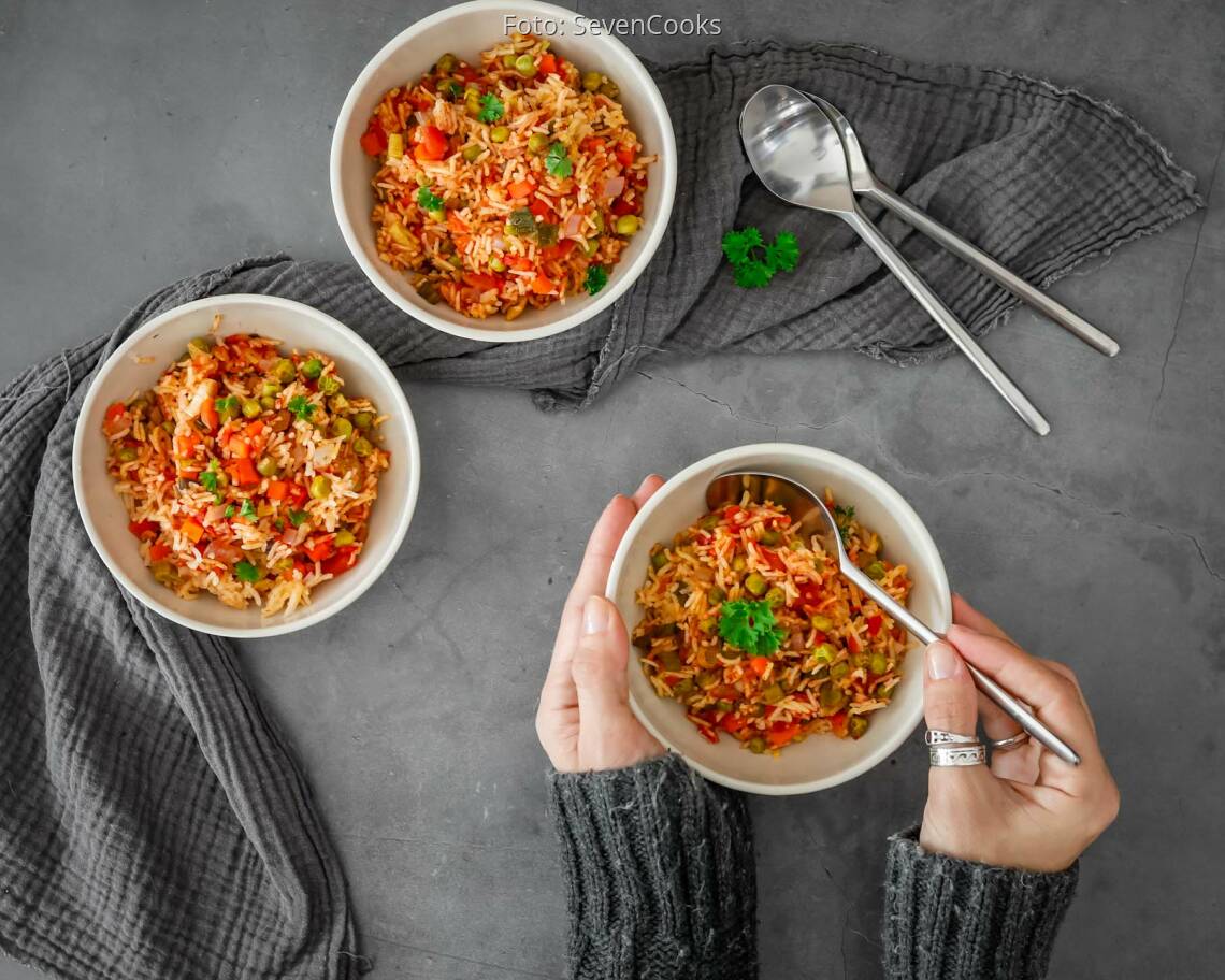 Veganes Rezept :Rice Jollof 1