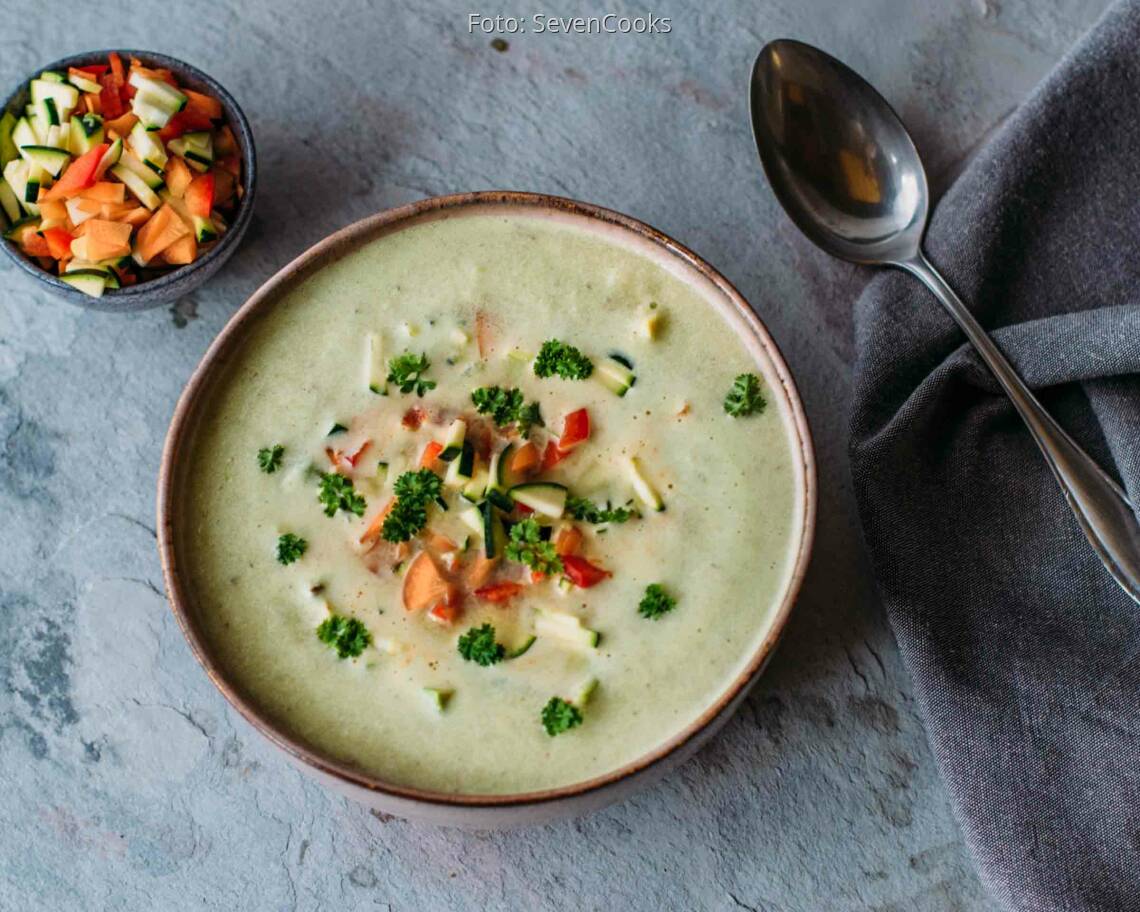 Veganes Rezept: Kalte Gemüsesuppe 1