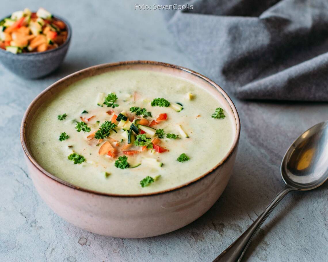 Veganes Rezept: Kalte Gemüsesuppe 2