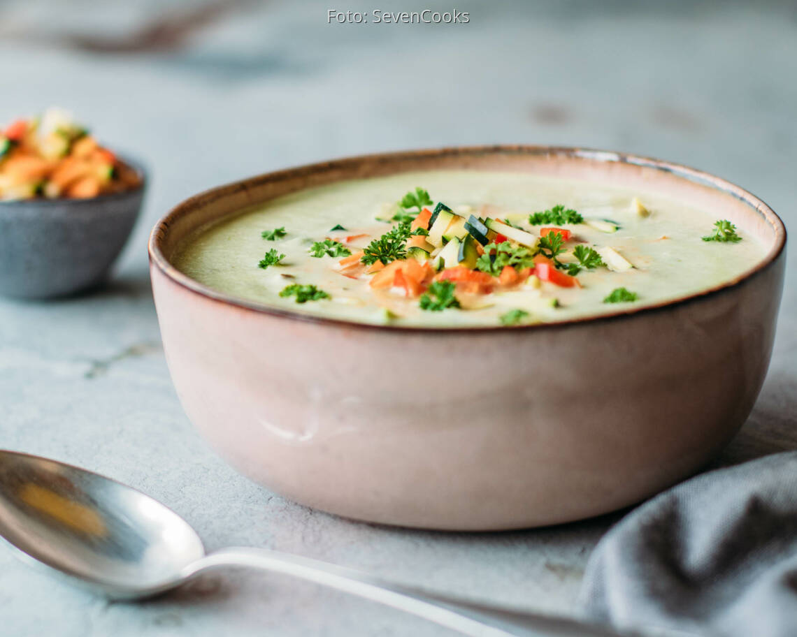 Veganes Rezept: Kalte Gemüsesuppe 3