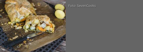 Rezeptbild für "Kartoffel-Bärlauch-Strudel"