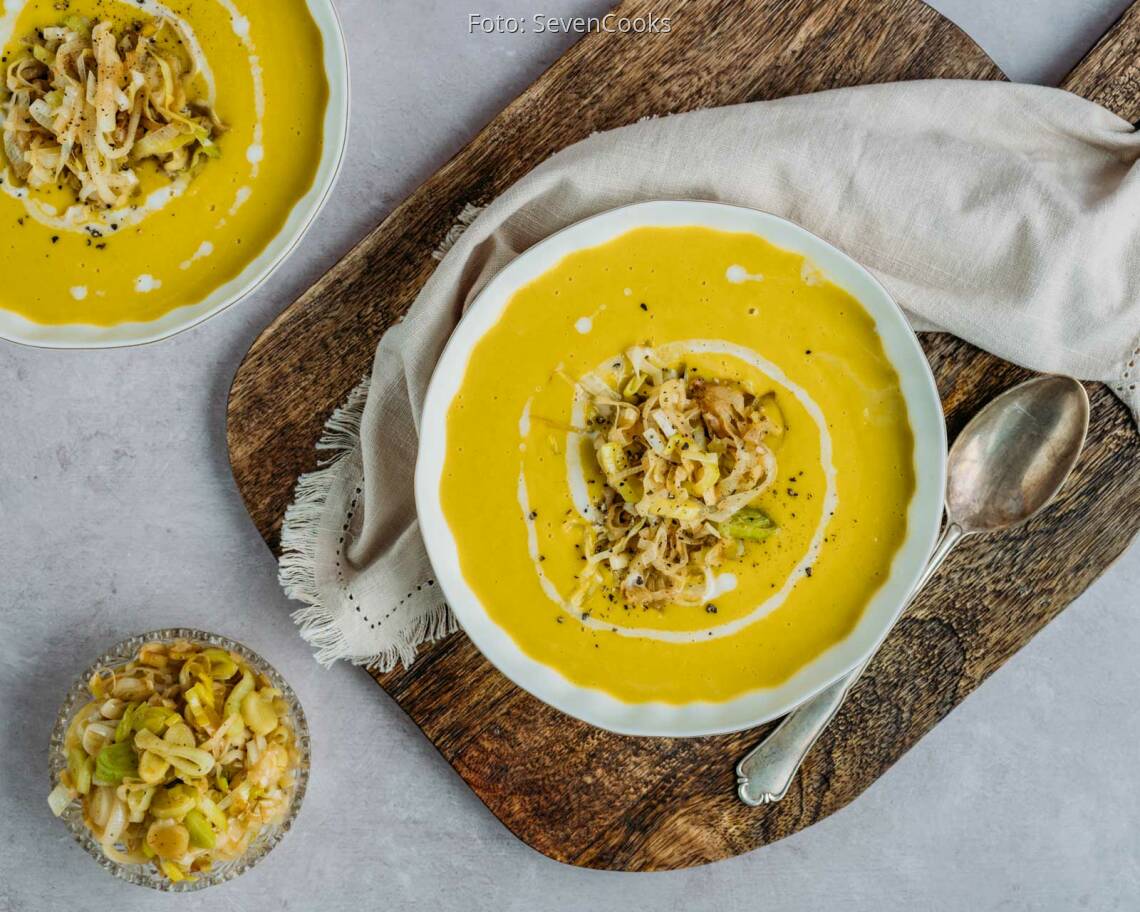 Veganes Rezept: Kartoffel Lauch Suppe 1