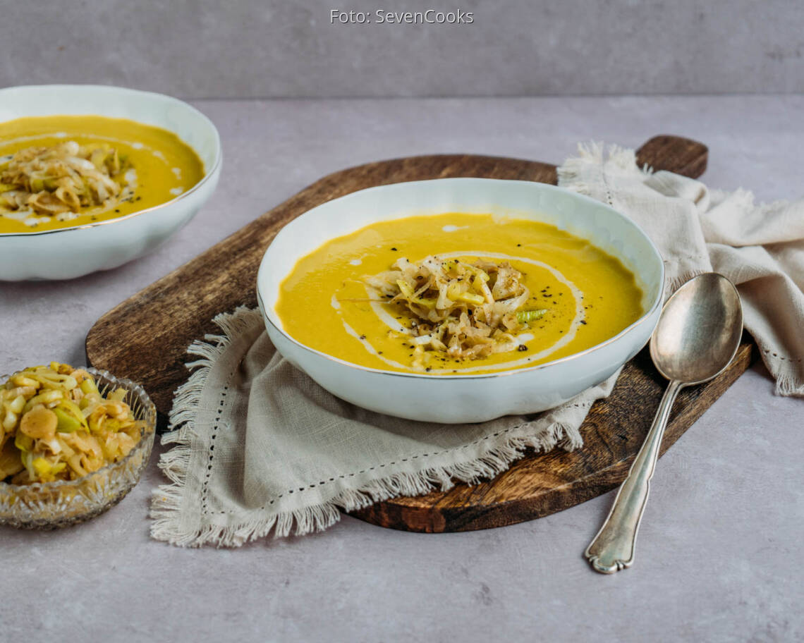 Veganes Rezept: Kartoffel Lauch Suppe 2