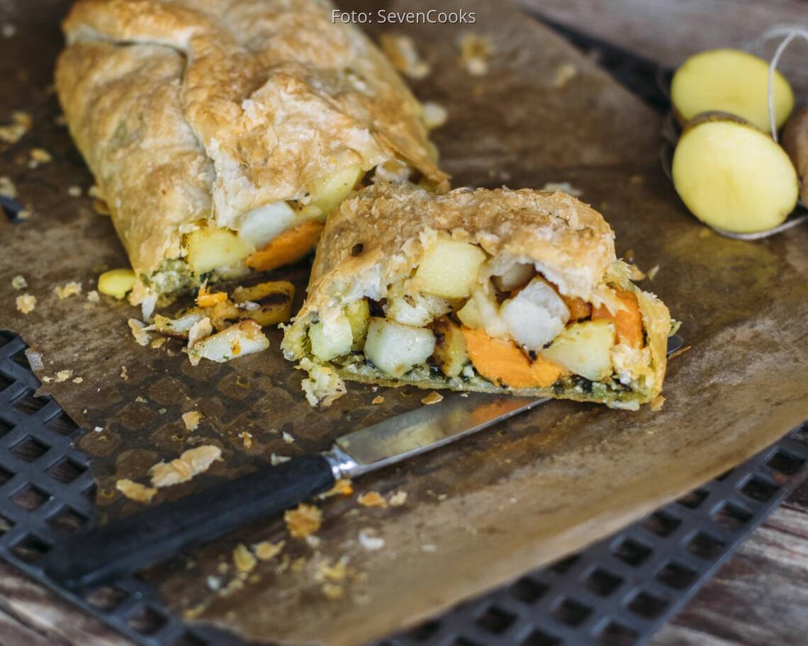 Veganes Rezept: Kartoffel-Bärlauch-Strudel_1