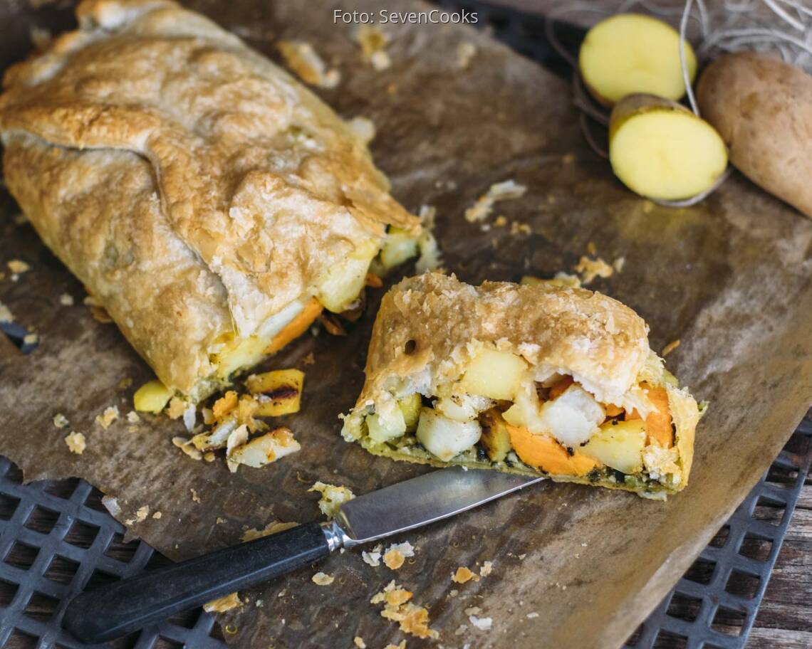 Veganes Rezept: Kartoffel-Bärlauch-Strudel_2