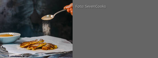 Rezeptbild für "Kartoffelpuffer mit Apfelmus"