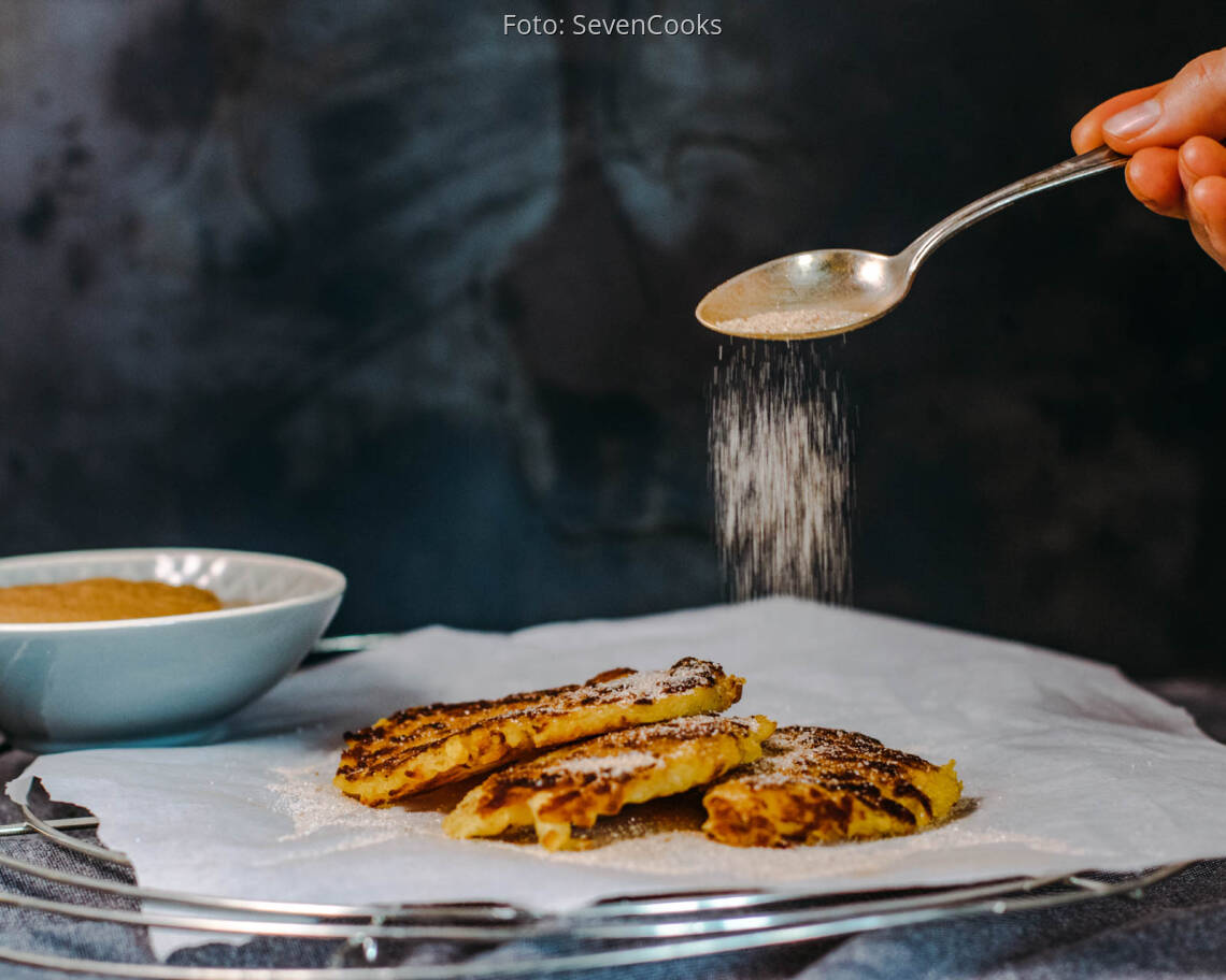 Veganes Rezept: Kartoffelpuffer mit Apfelmus_1