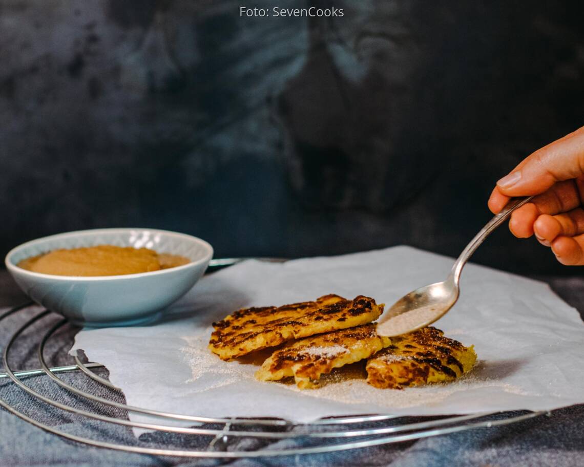 Veganes Rezept: Kartoffelpuffer mit Apfelmus_3