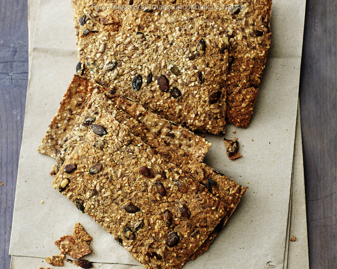 Veganes Rezept: Kerniges Haferknäcke