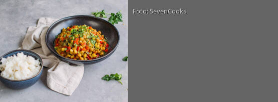 Rezeptbild für "Kichererbsen Curry mit Zucchini"