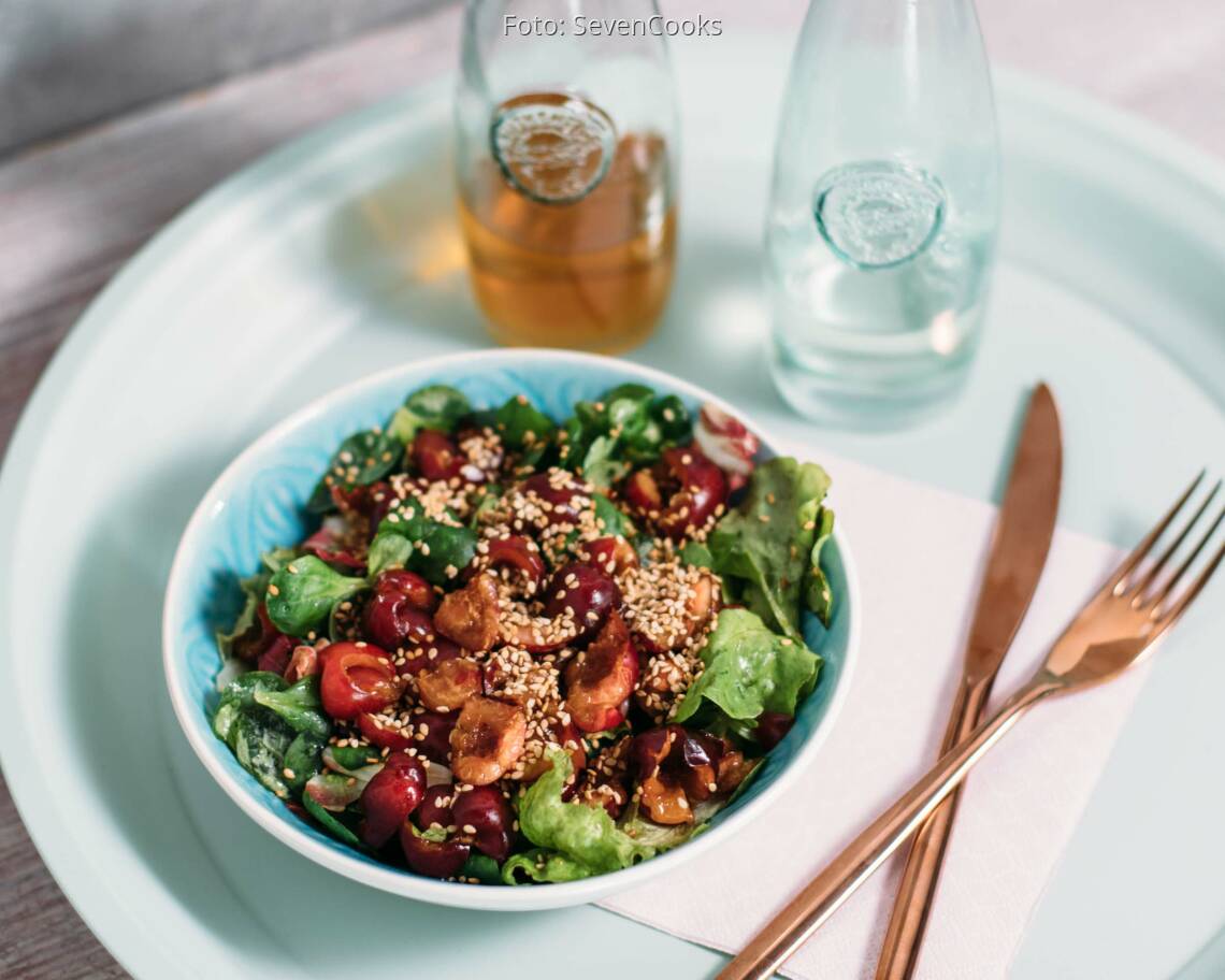 Veganes Rezept: Kirsch-Sesam-Salat_2