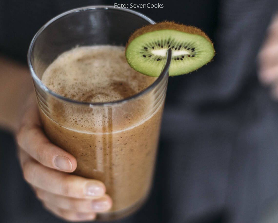 Veganes Rezept: Kiwi Papaya Sport Shake 1