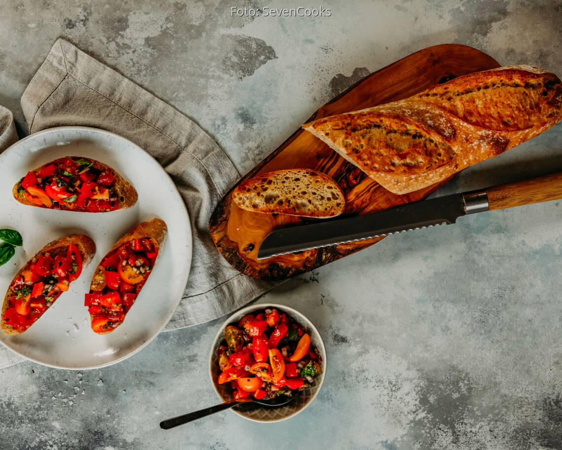 Veganes Rezept: Klassisches Bruschetta