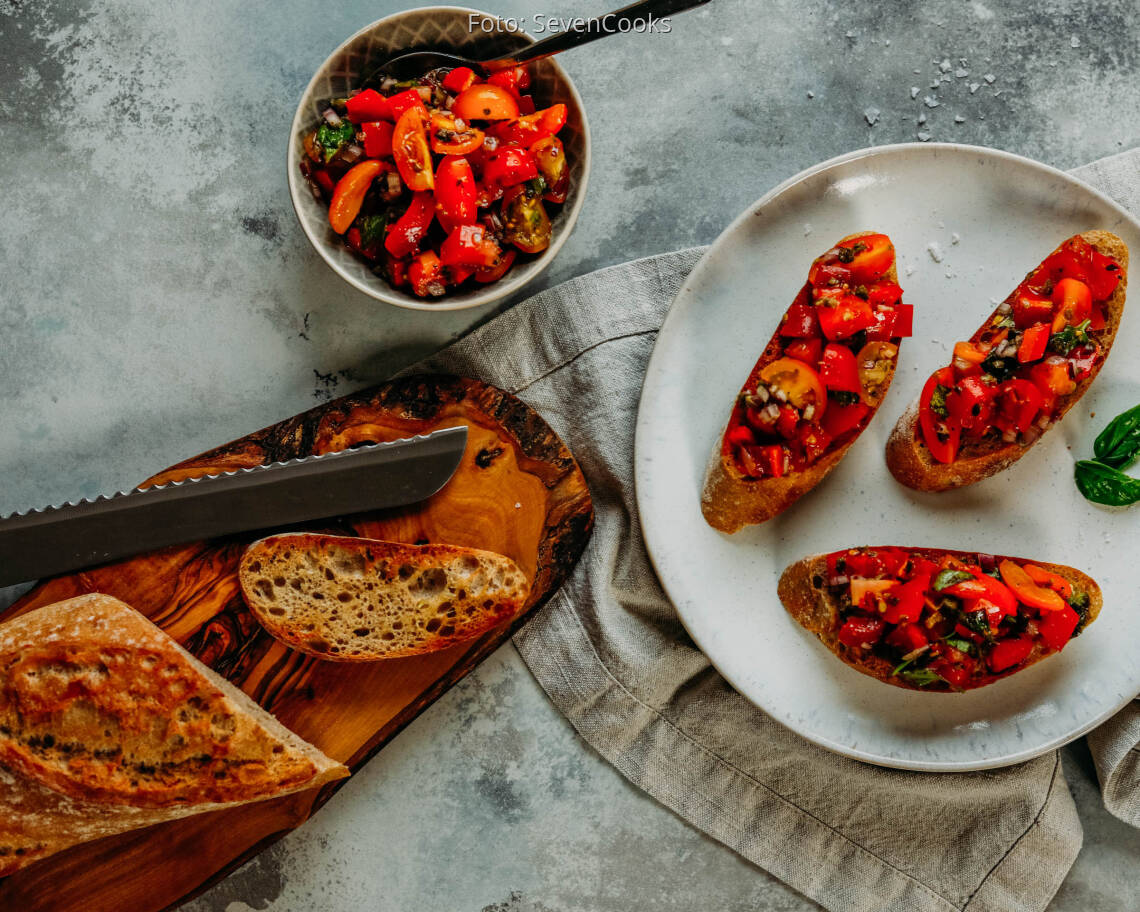 Veganes Rezept: Klassisches Bruschetta