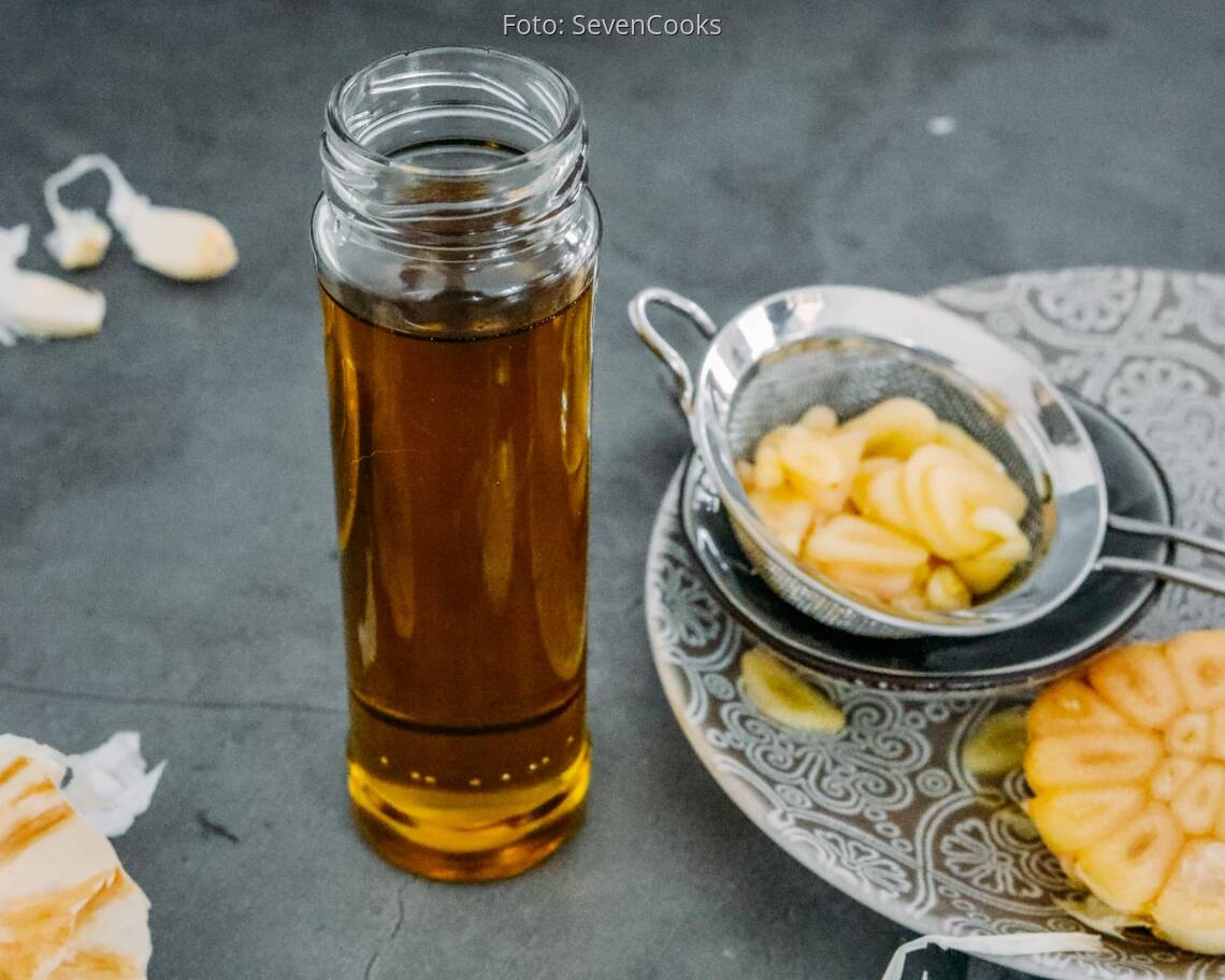 Veganes Rezept: Knoblauch-Öl 1