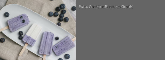 Rezeptbild für "Kokos-Blaubeer-Popsicles"
