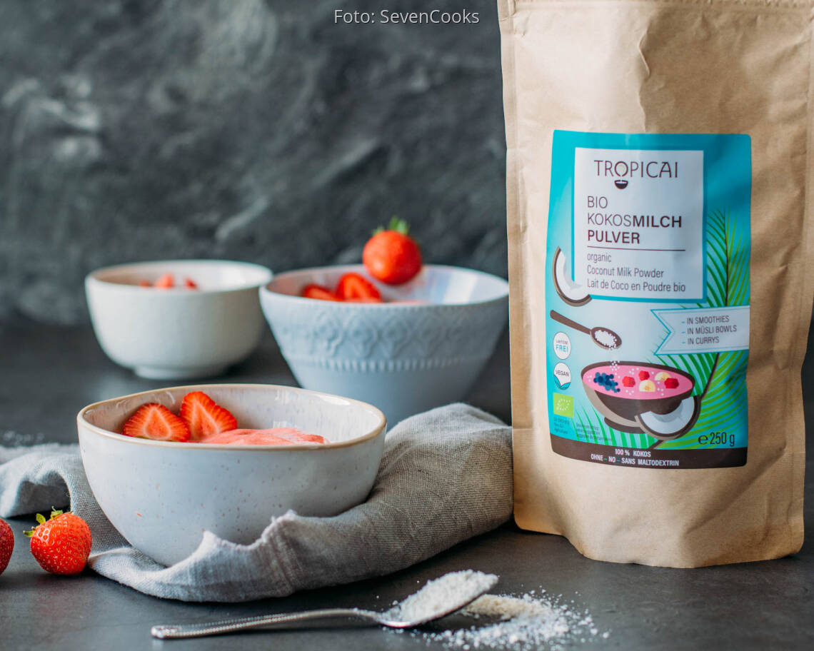 Veganes Rezept: Kokos-Erdbeer-Nicecream 3