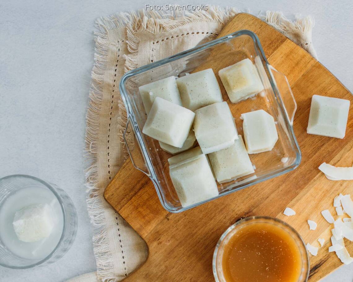 Veganes Rezept: Kokosmilch-Eiswürfel 2