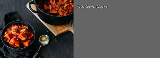 Rezeptbild für "Kürbis-Bohnen-Eintopf"