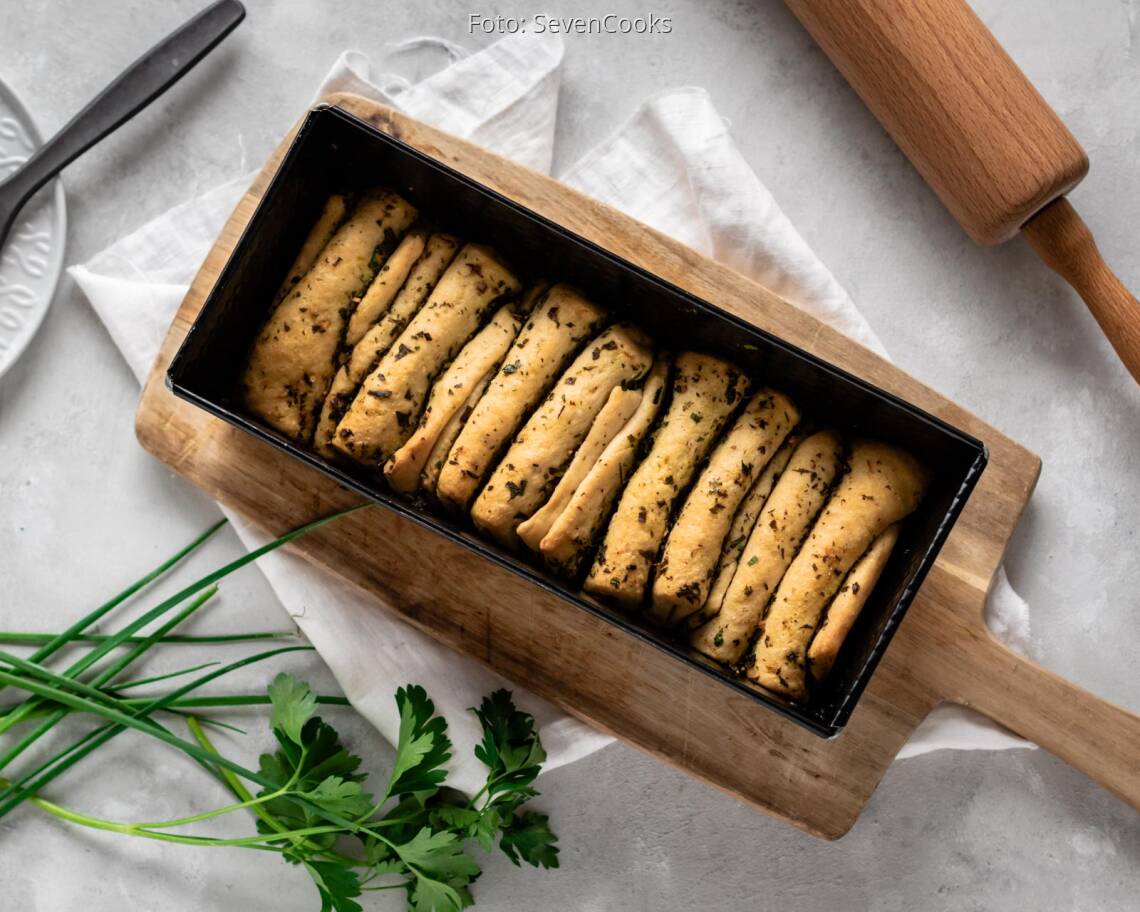 Veganes Rezept: Kräuter-Faltbrot 2