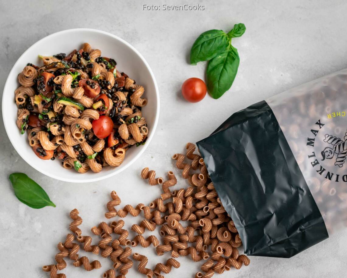 Veganes Rezept: Lauwarmer Drelli-Linsensalat von DINKEL MAX 1