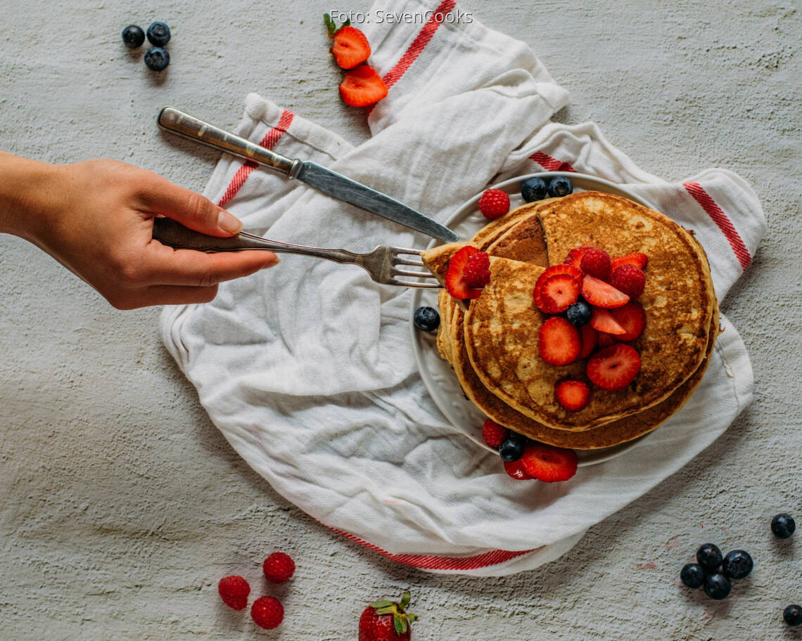 Veganes Rezept: Leinsamen Pancakes5