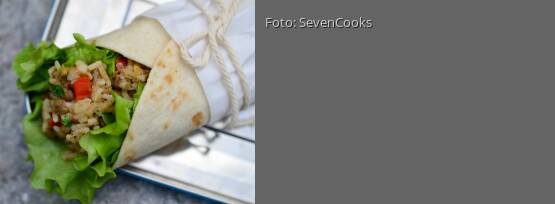 Rezeptbild für "Linsen-Reis-Wrap to go"
