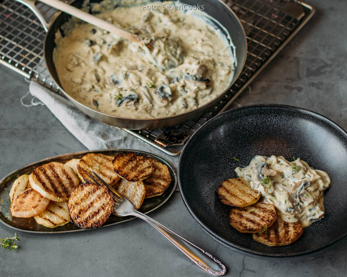 Veganes Rezept: Low Carb Kohlrabi Steaks 3