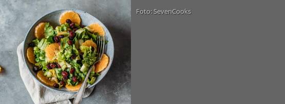 Rezeptbild für "Endiviensalat mit Mandarinen und Cranberries"