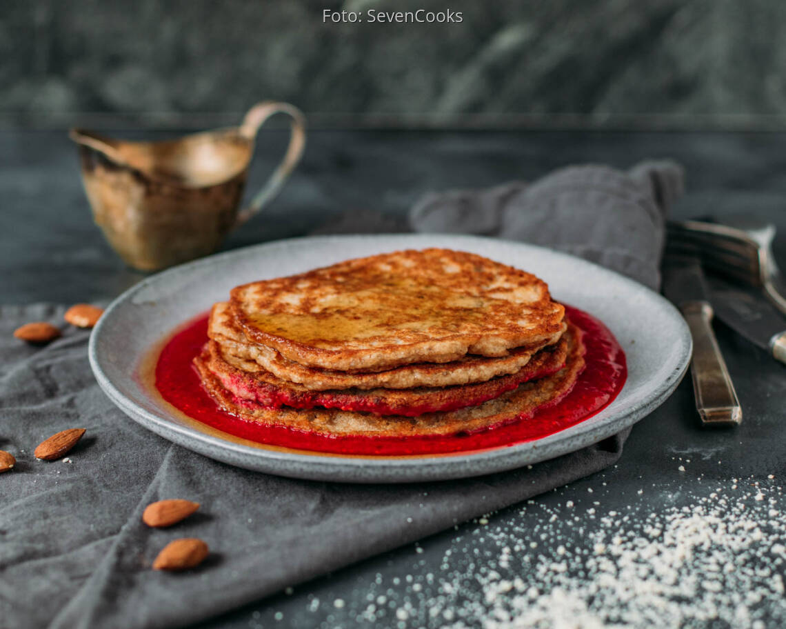 Veganes Rezept: Mandelmehl-Pancakes 1