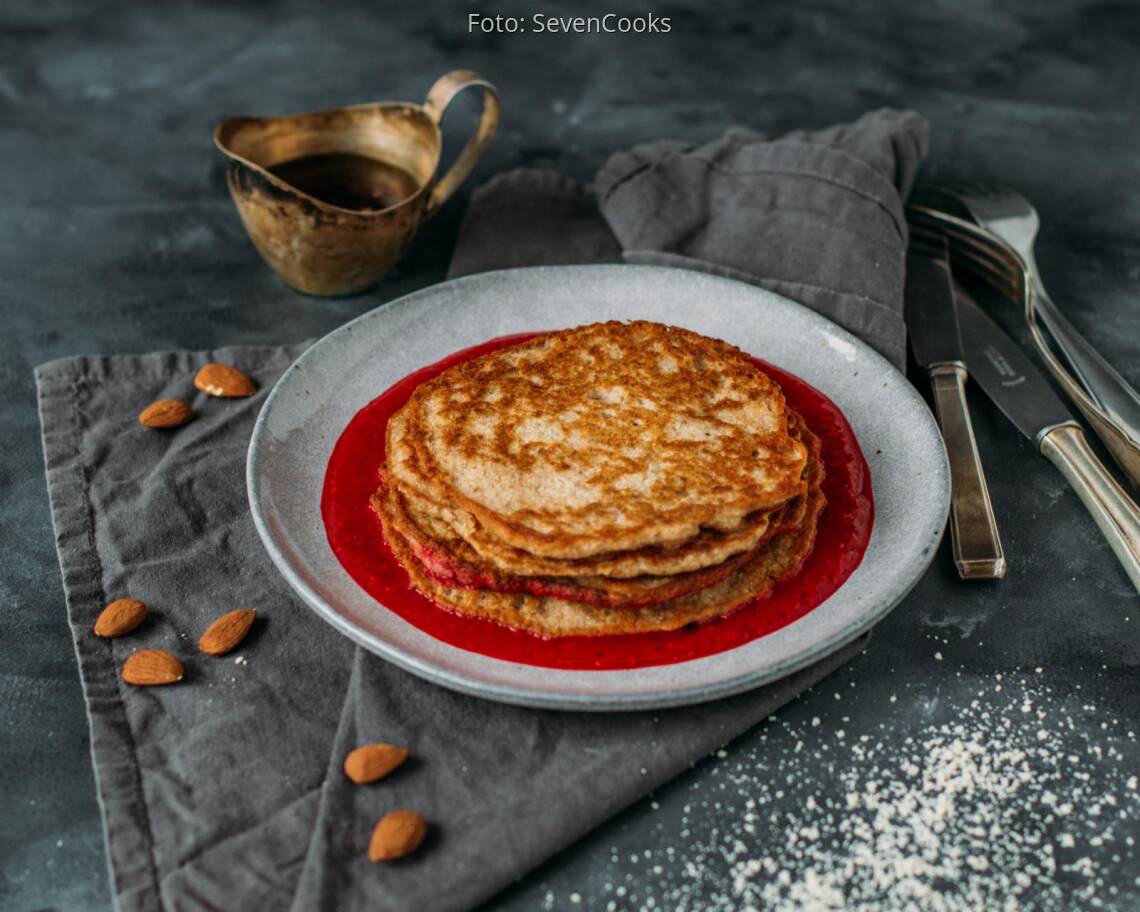 Veganes Rezept: Mandelmehl-Pancakes 2