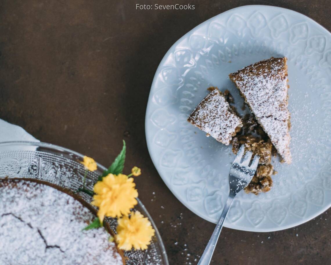 Veganes Rezept: Mandel-Orangen-Kuchen