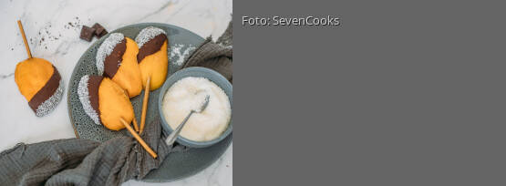 Rezeptbild für "Mango-Eis am Stiel"