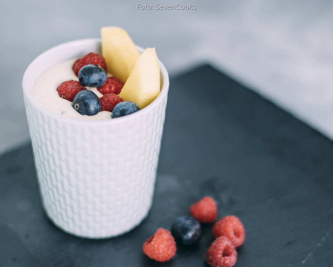 Veganes Rezept: Mango-Quarkdessert