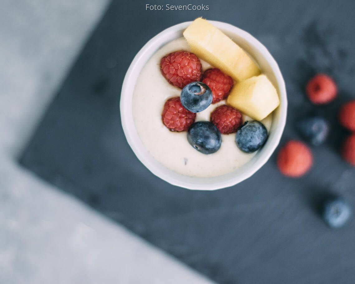 Veganes Rezept: Mango-Quarkdessert