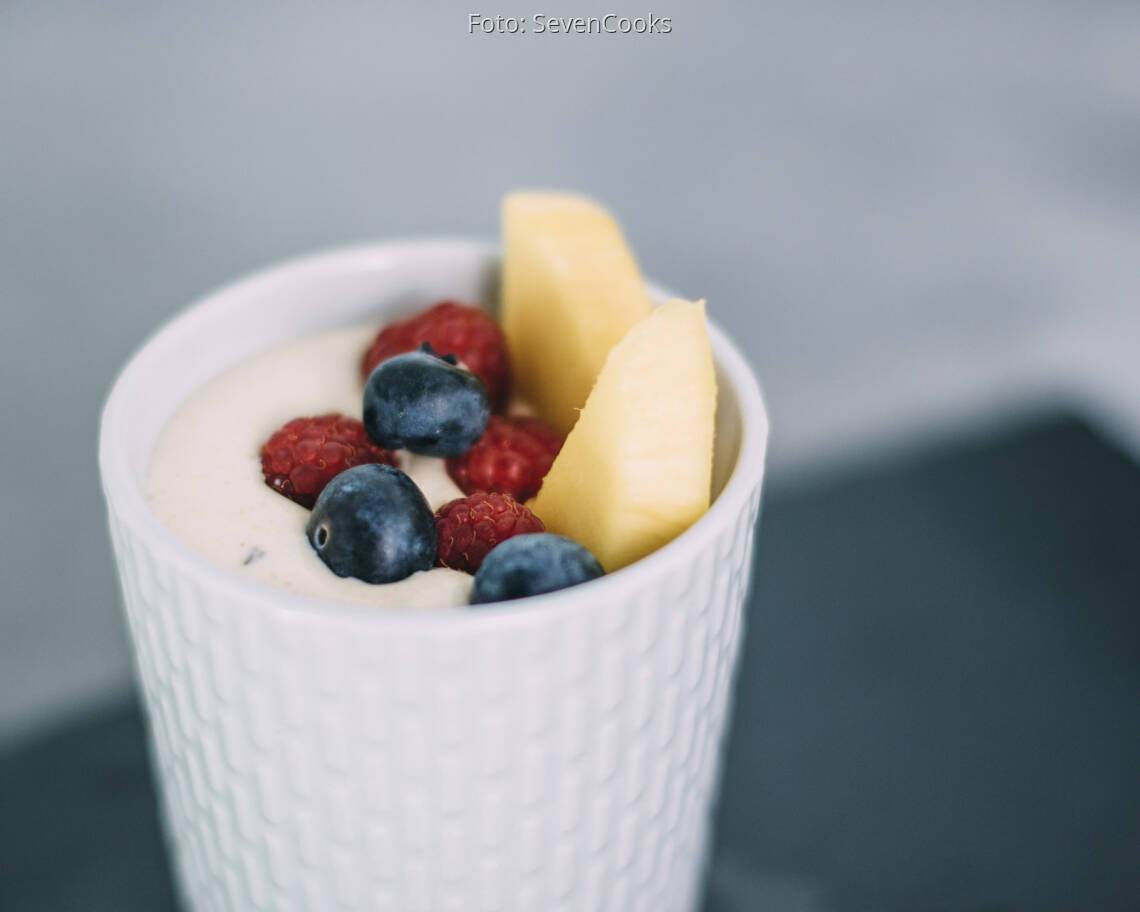 Veganes Rezept: Mango-Quarkdessert
