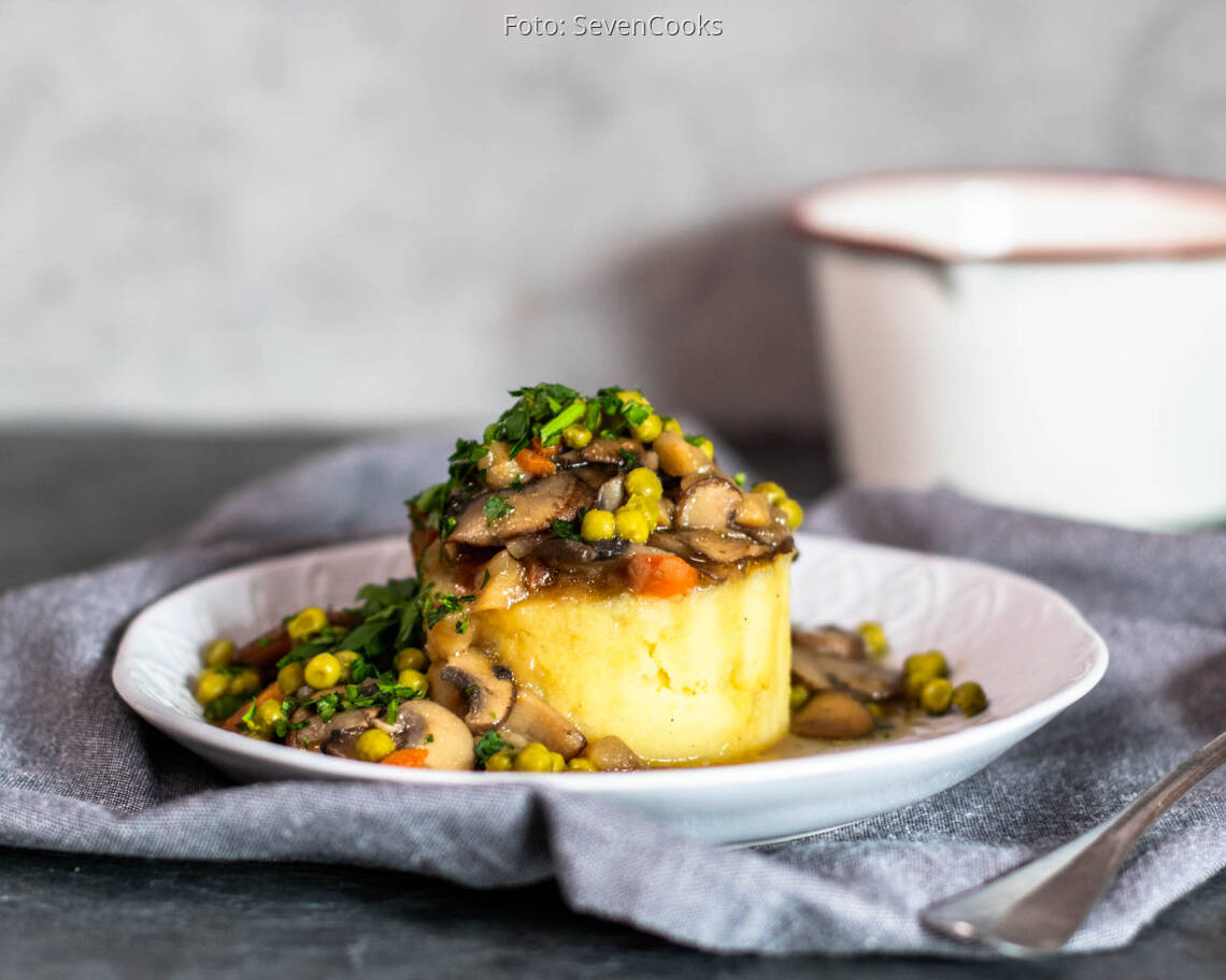 Veganes Rezept: Mashed potatoes mit Pilzragout 1